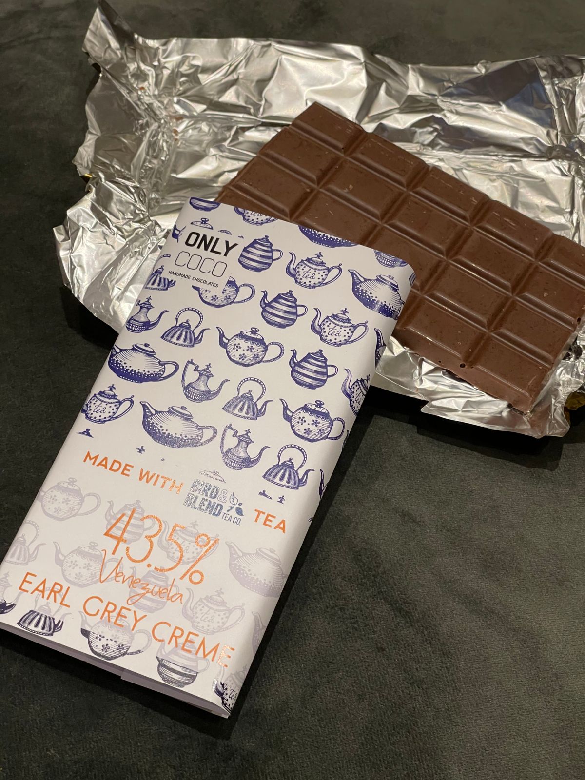 EASYDAYS CHOCOLATE BAR – 360MG BAR – WHITE CHOCOLATE WITH OREO COOKIE AND ORGANIC EARL GREY